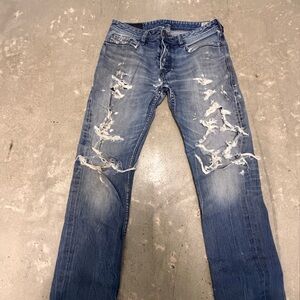 Vintage Diesel Distressed Blue Jeans